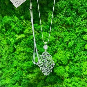 Canvas Silver Necklace